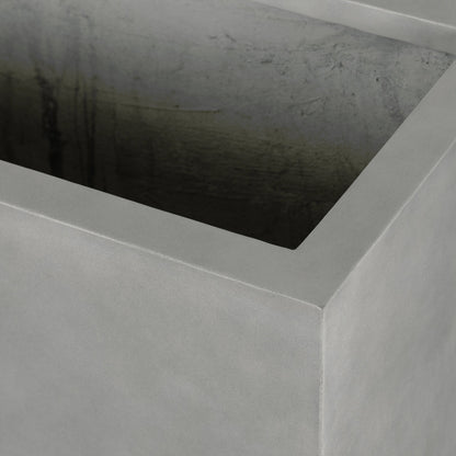 Kiro Planter by Four Hands in natural grey concrete. Made from concrete in a modern style.