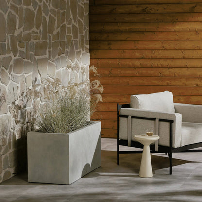 Kiro Planter by Four Hands in natural grey concrete. Made from concrete in a modern style.