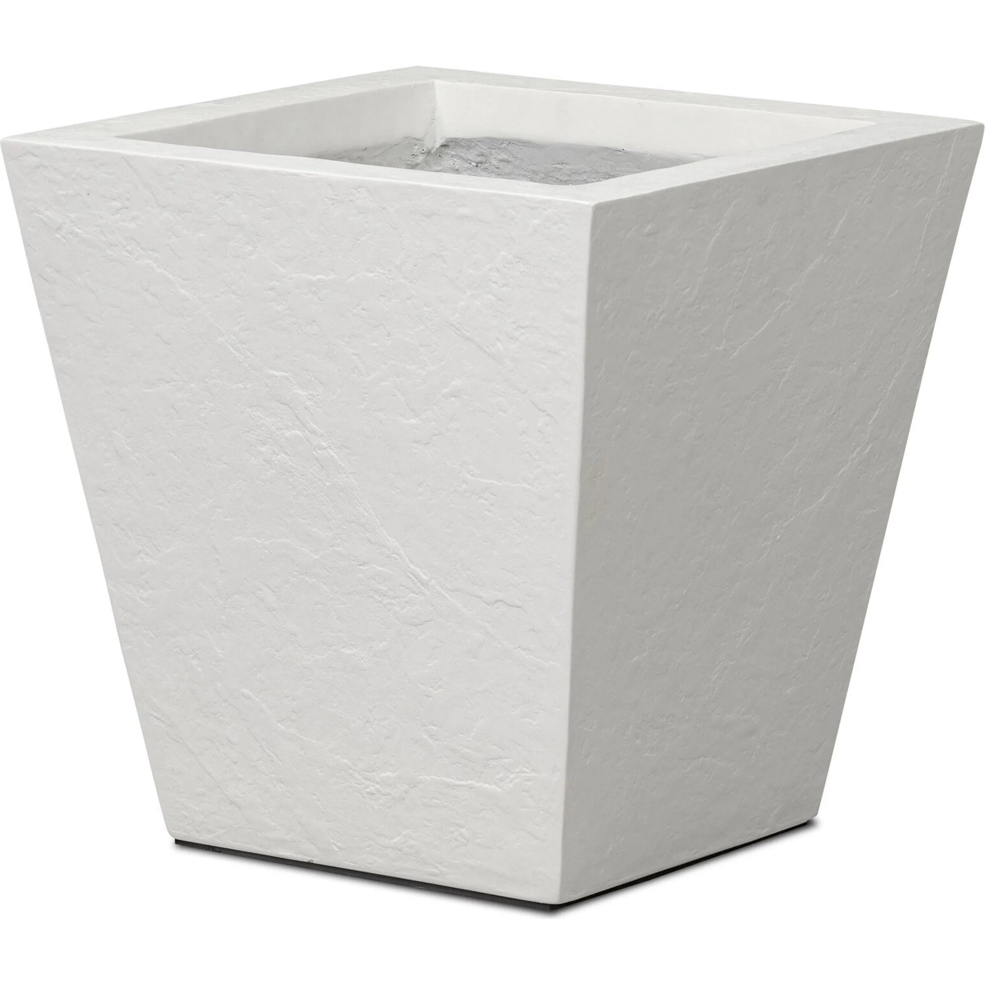 Koto Planter by Four Hands in textured white concrete. Made from solid concrete in a unique style.