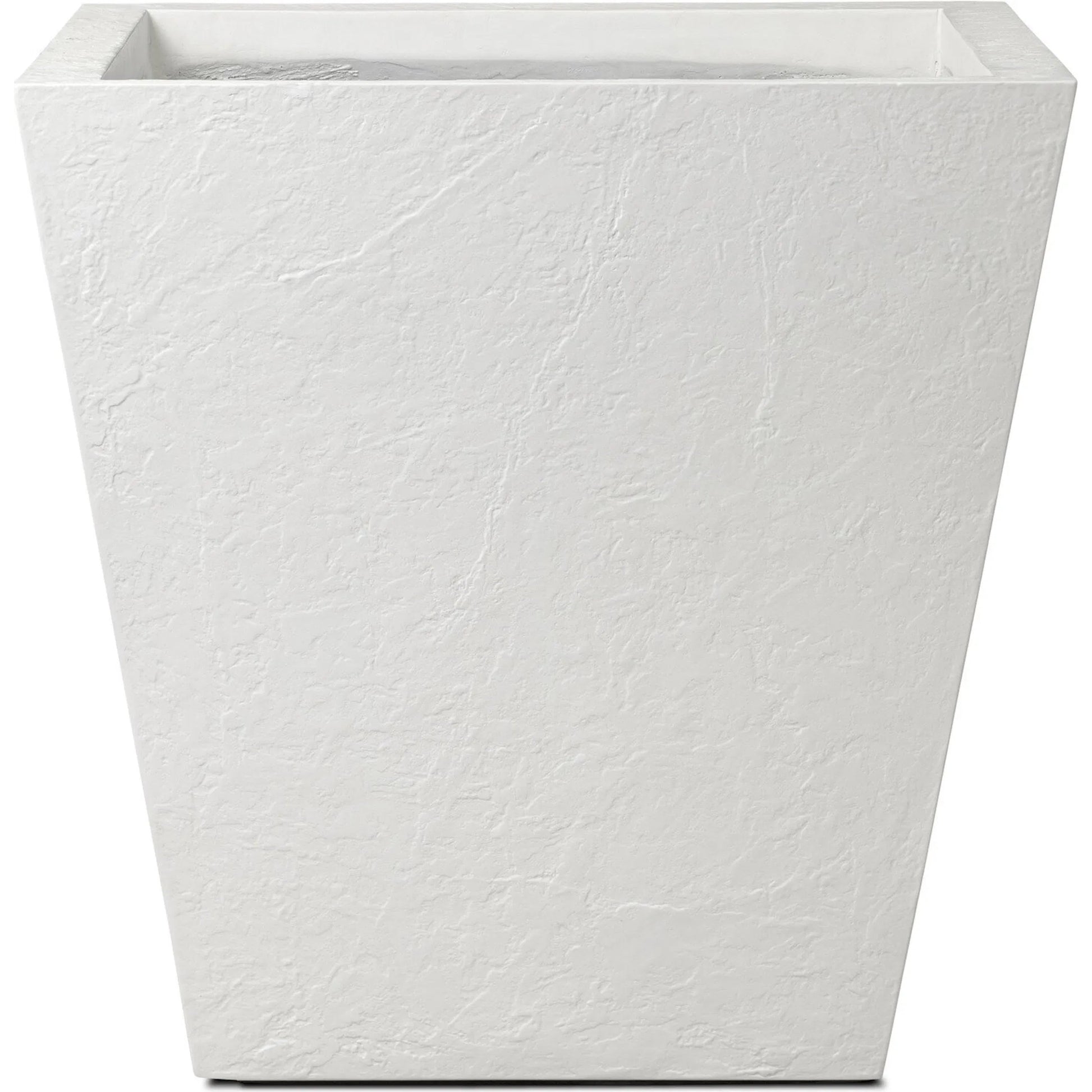 Koto Planter by Four Hands in textured white concrete. Made from solid concrete in a unique style.