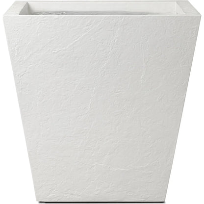 Koto Planter by Four Hands in textured white concrete. Made from solid concrete in a unique style.