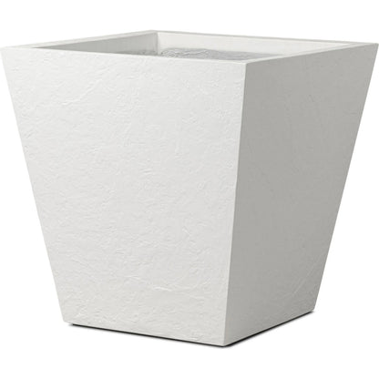Koto Planter by Four Hands in textured white concrete. Made from solid concrete in a unique style.