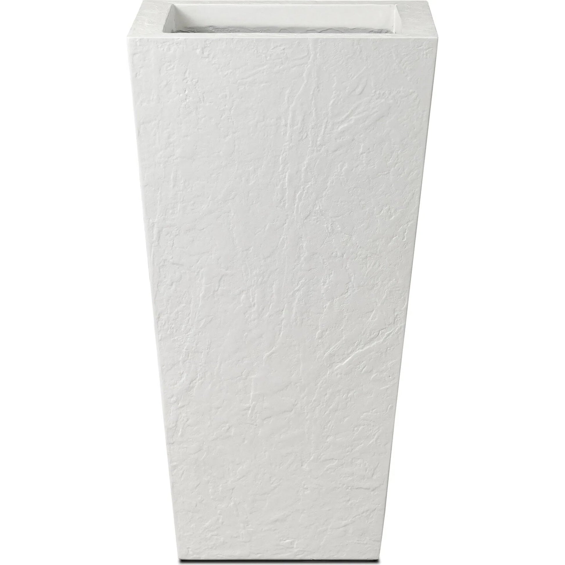 Koto Planter by Four Hands in textured white concrete. Made from solid concrete in a unique style.