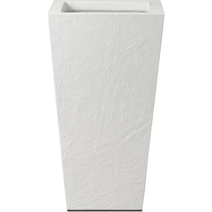 Koto Planter by Four Hands in textured white concrete. Made from solid concrete in a unique style.