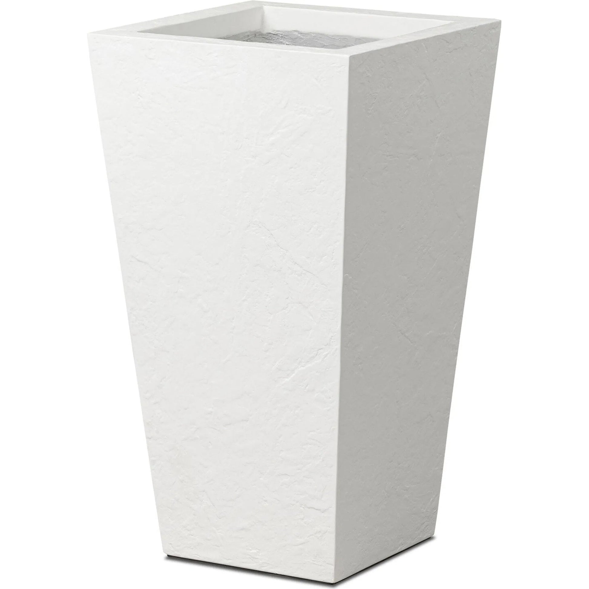 Koto Planter by Four Hands in textured white concrete. Made from solid concrete in a unique style.