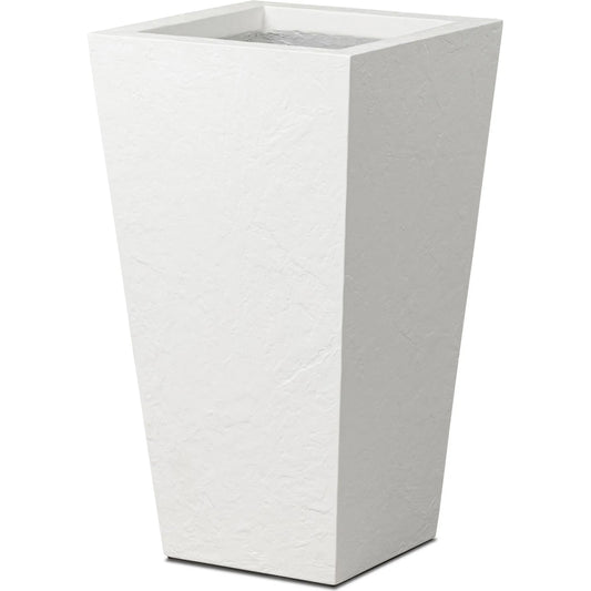 Koto Planter by Four Hands in textured white concrete. Made from solid concrete in a unique style.