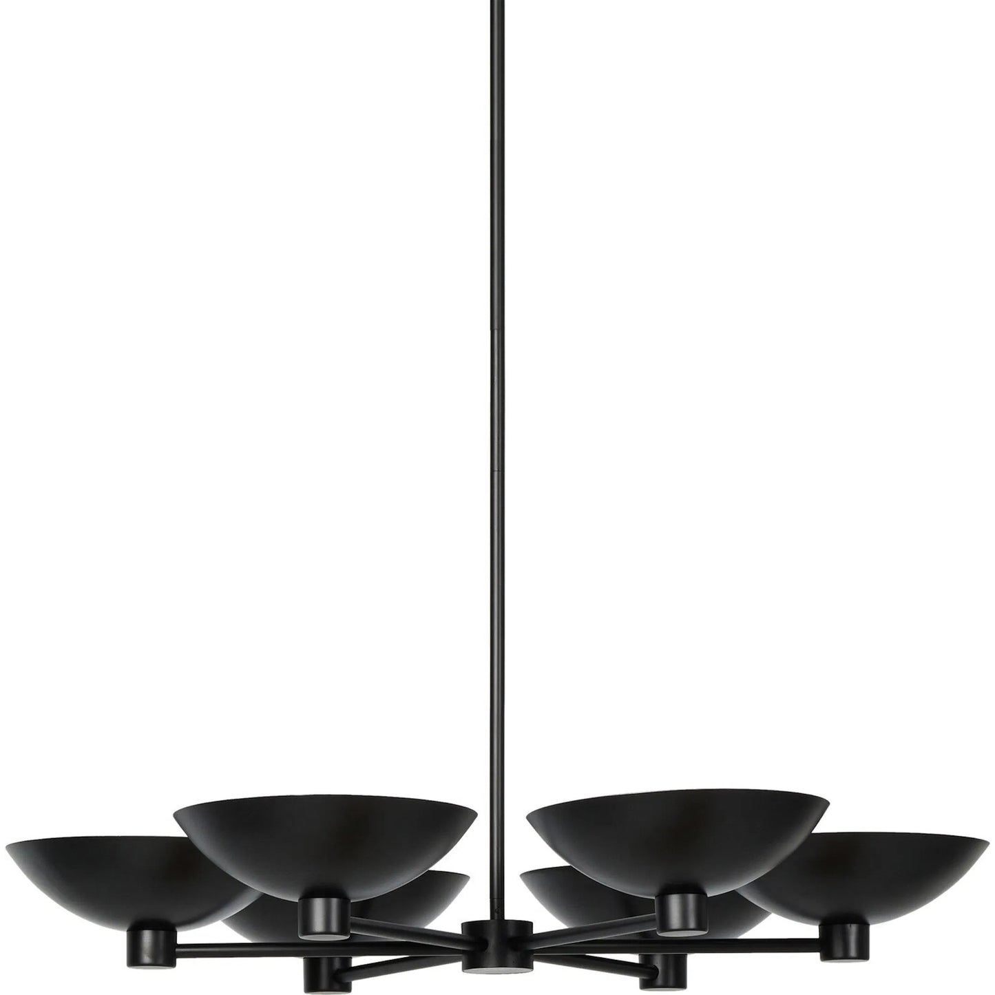 000 SI-2320144 | Primary Silo | Klaus Chandelier by Four Hands in jet black, aged brass iron. Made from iron in a modern style.