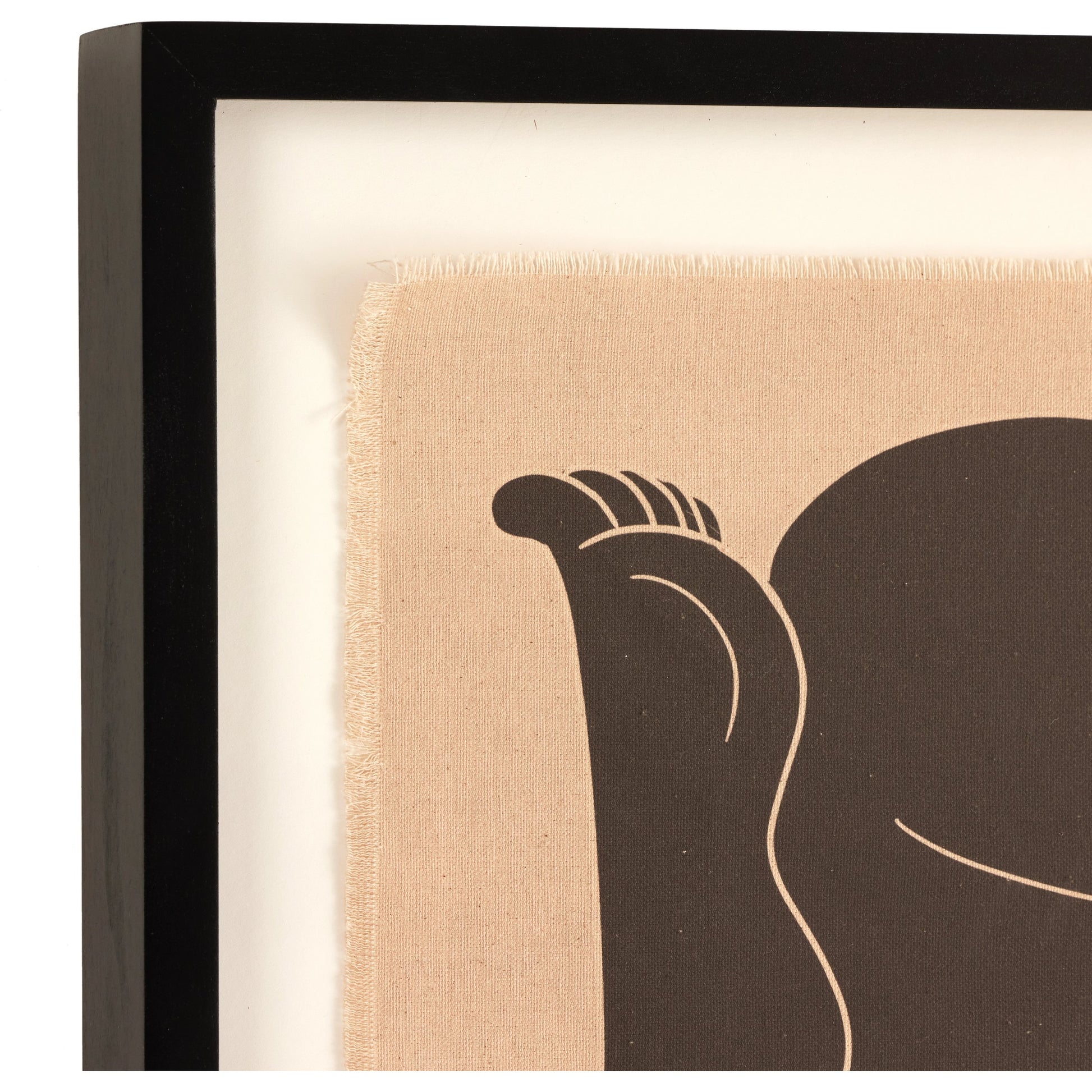 Rhythmic II by Coup d’Esprit by Four Hands. Made from black 2.5 maple, fredrix 558 raw canvas in a modern style.