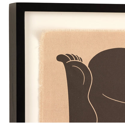 Rhythmic II by Coup d’Esprit by Four Hands. Made from black 2.5 maple, fredrix 558 raw canvas in a modern style.