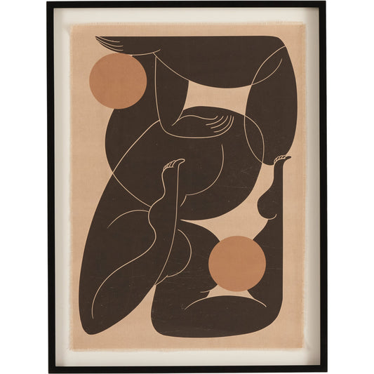 Rhythmic I by Coup d’Esprit by Four Hands. Made from black 2.5 maple, fredrix 558 raw canvas in a modern style.