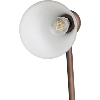 Ludwig Floor Lamp by Four Hands in frosted glass, rust. Made from glass, iron in a modern style.