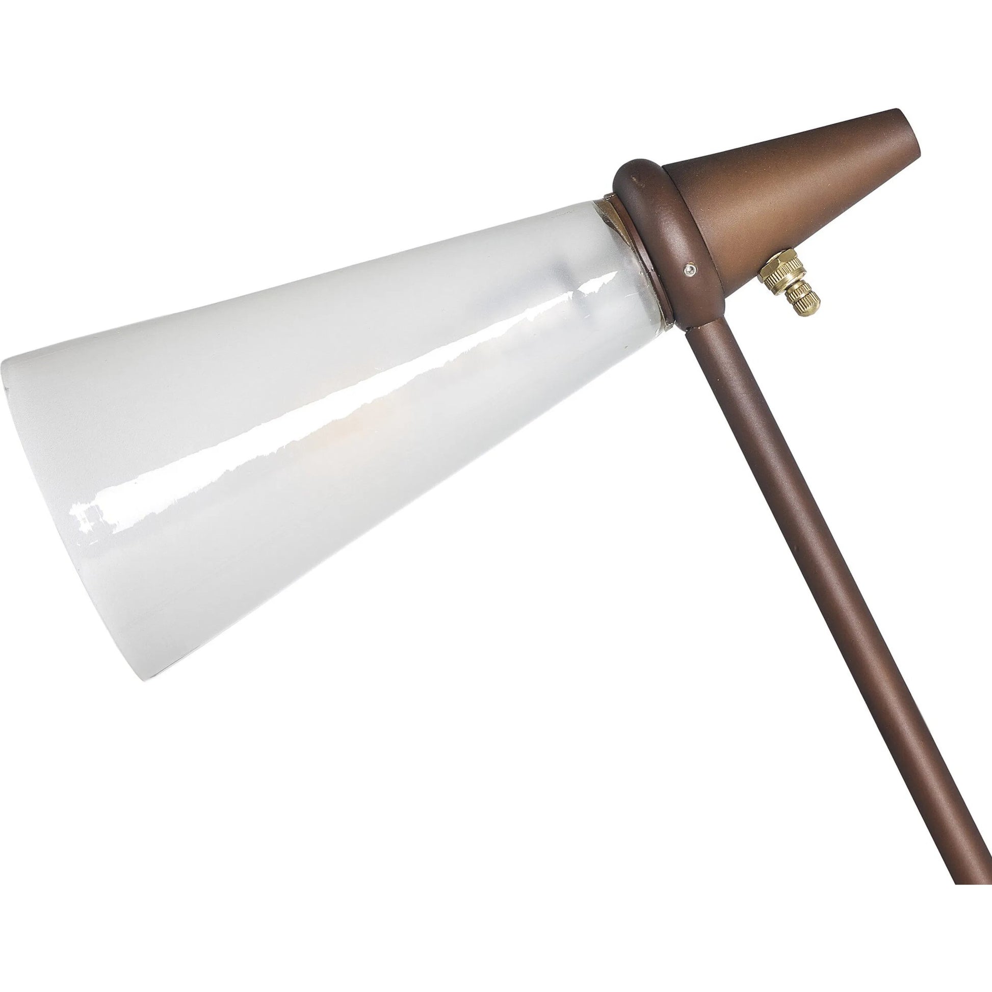 Ludwig Floor Lamp by Four Hands in frosted glass, rust. Made from glass, iron in a modern style.