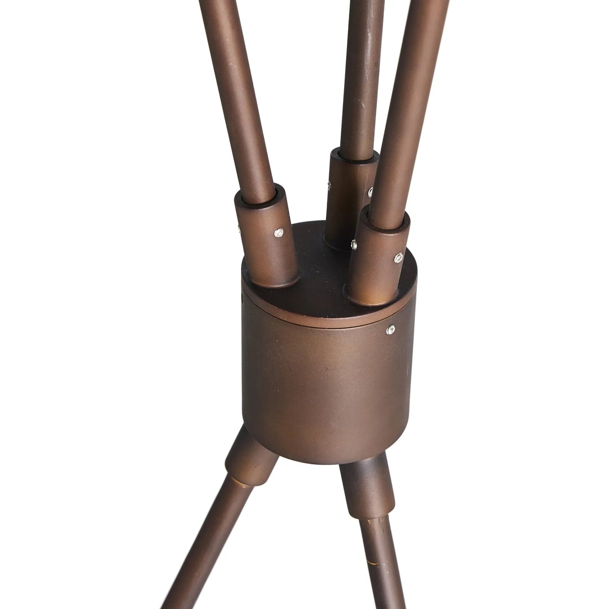 Ludwig Floor Lamp by Four Hands in frosted glass, rust. Made from glass, iron in a modern style.