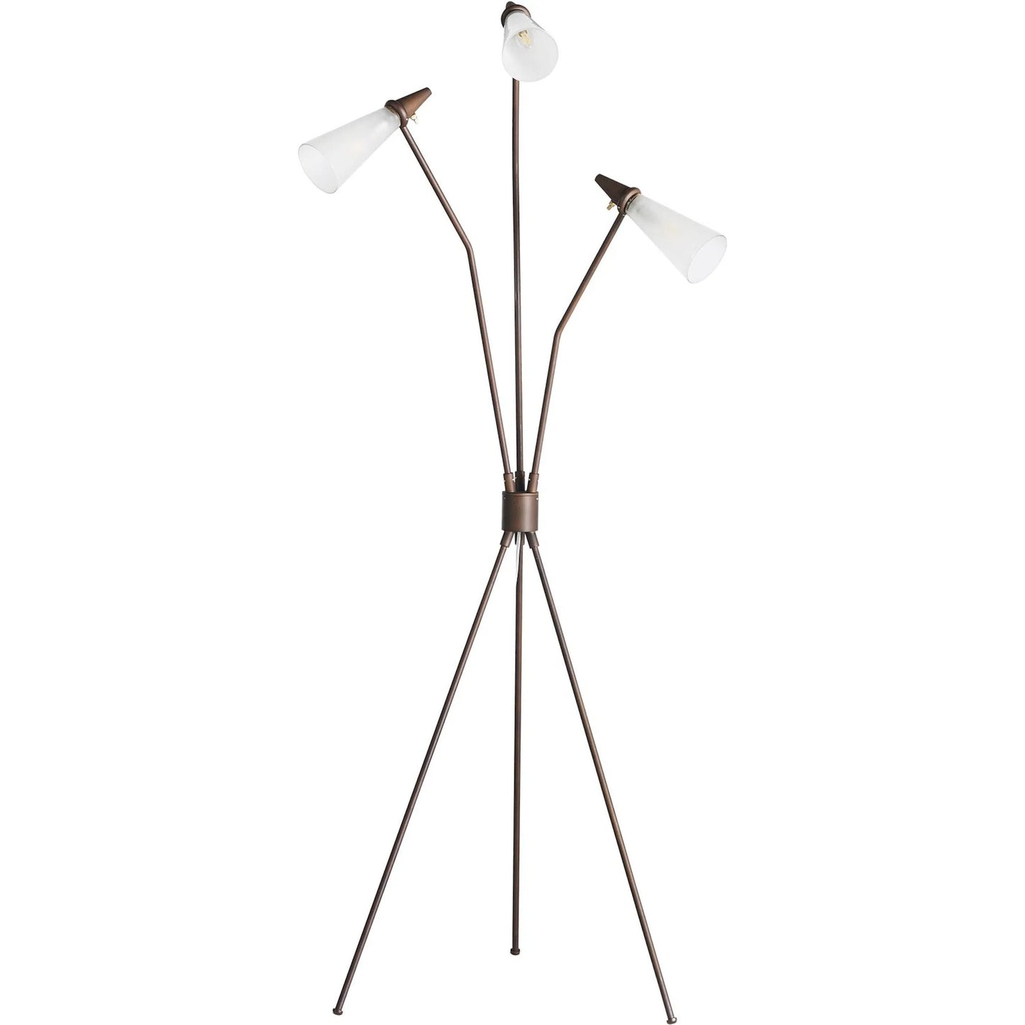 000 SI-2524107 | Primary Silo | Ludwig Floor Lamp by Four Hands in frosted glass, rust. Made from glass, iron in a modern style.