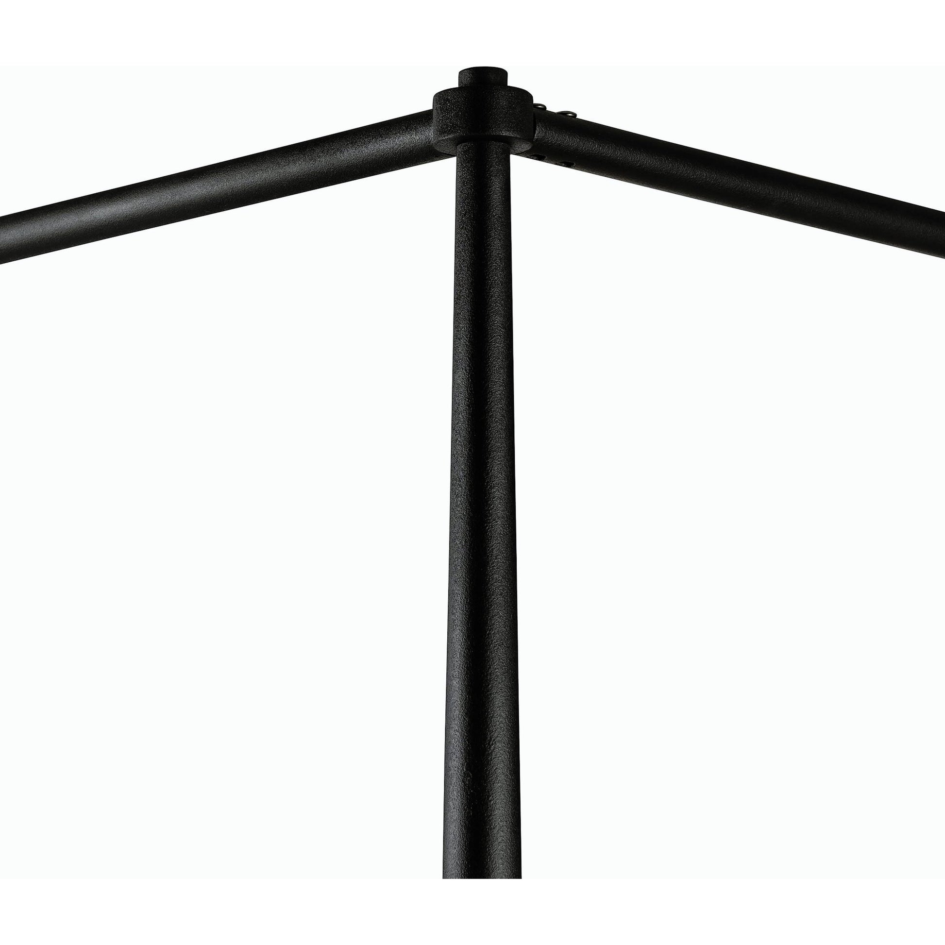Xander Canopy Bed by Four Hands in savoy parchment, textured black iron. Made from 54% polyester, 36% viscose (rayon), 10% flax/linen, iron in a modern style.