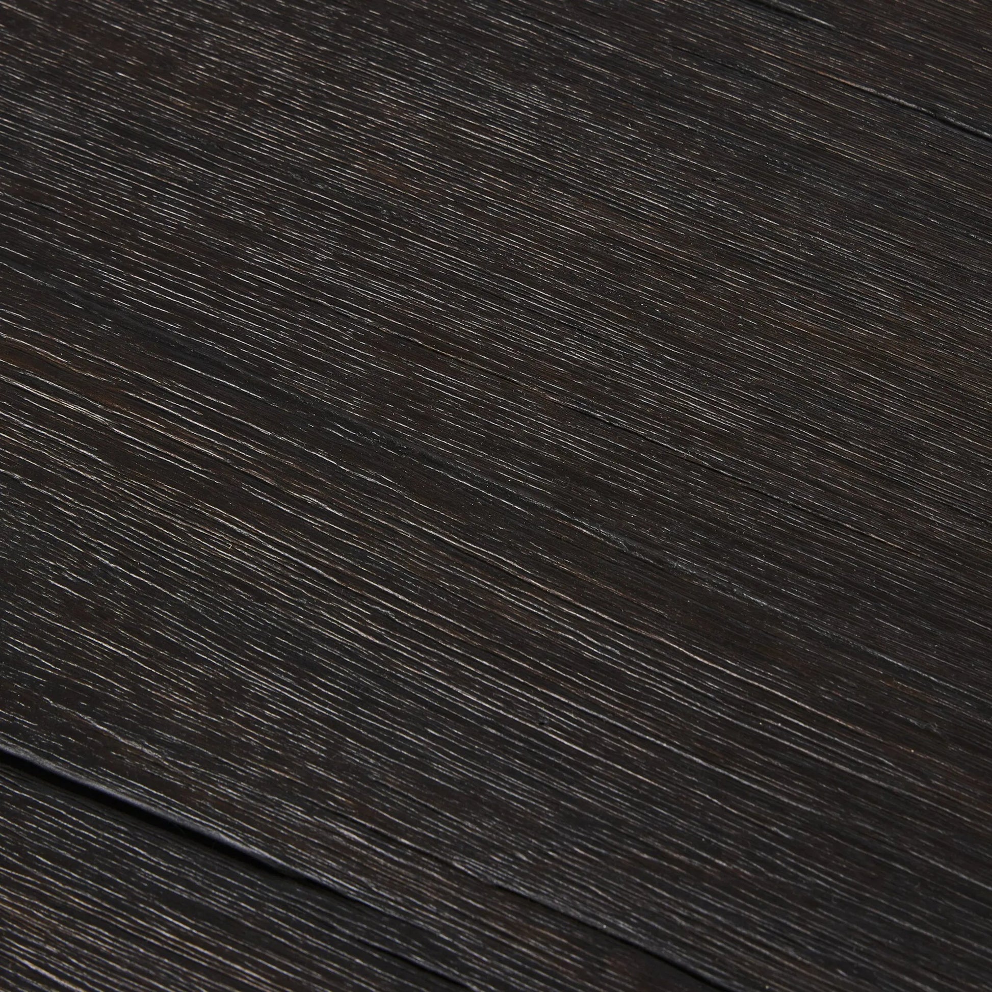 Irina Sideboard by Four Hands in burnt resawn oak, black maple. Made from resawn oak veneer, light maple veneer in a unique style.