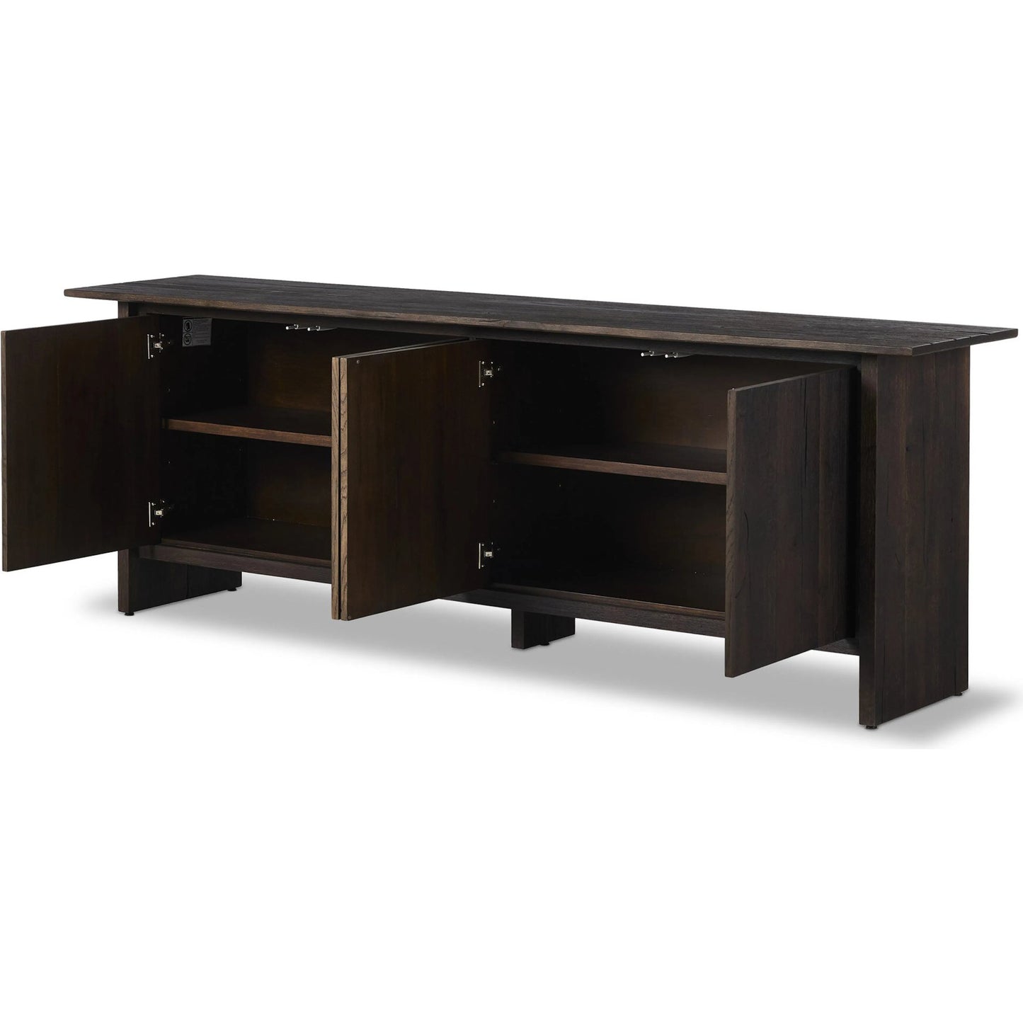 005 SI-2635308 | Additional Silo | Irina Sideboard by Four Hands in burnt resawn oak, black maple. Made from resawn oak veneer, light maple veneer in a unique style.