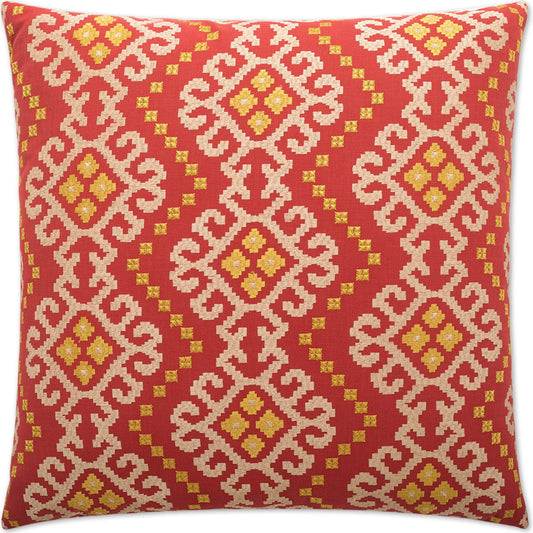 Kurta Pillow by DV Kap Home in red. Made from unique in a unique style.