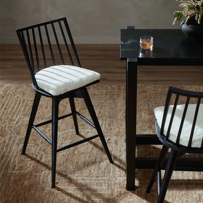 Lewis Swivel Bar Stool by Four Hands. Made from unique in a modern style.