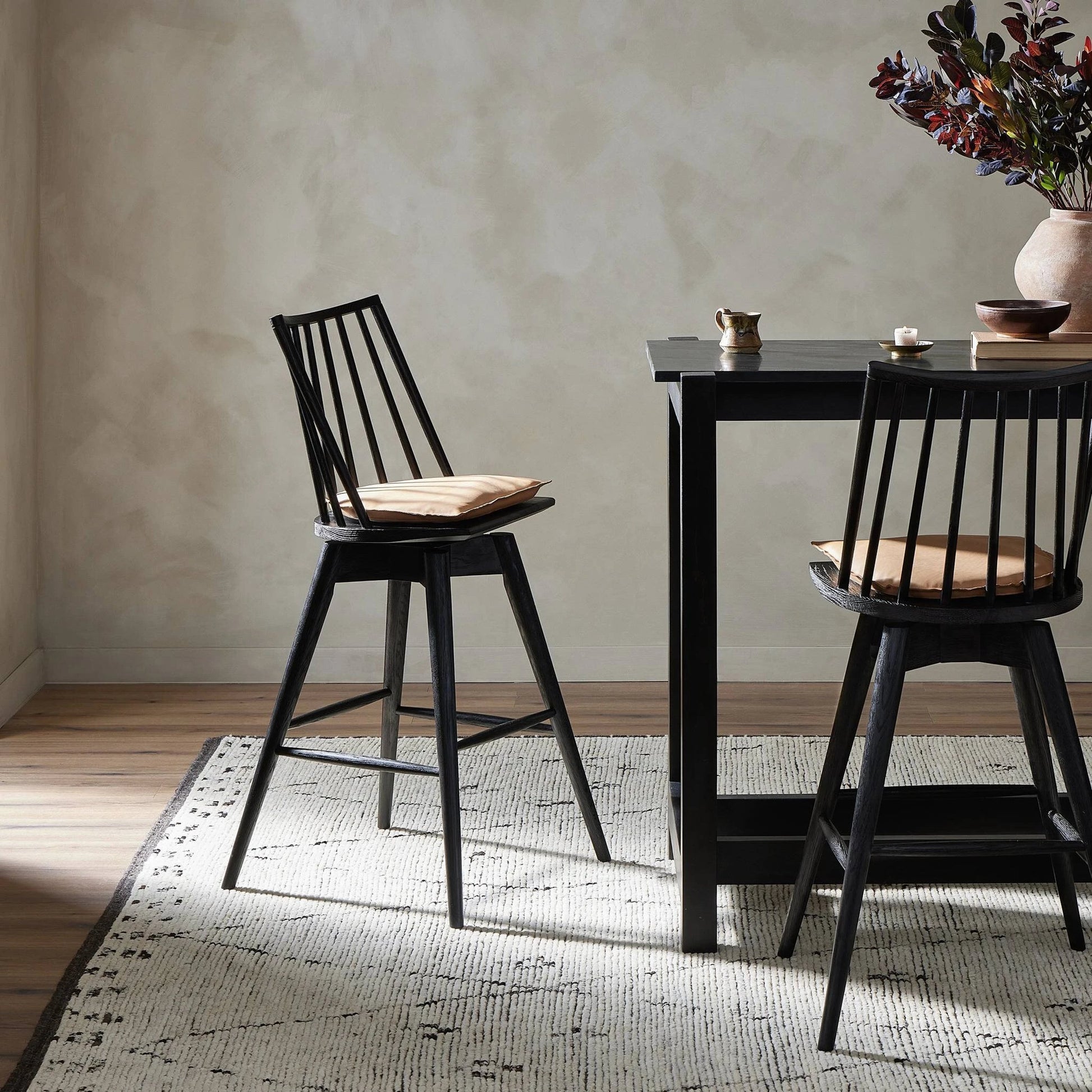 Lewis Swivel Bar Stool by Four Hands. Made from unique in a modern style.