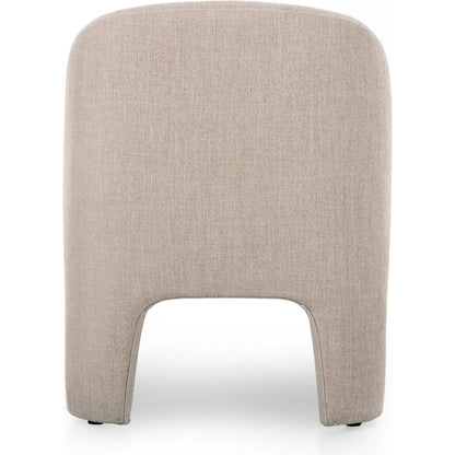 Sully Dining Chair by Four Hands in harbor sand. Made from 60% polyester, 40% viscose (rayon) in a unique style.