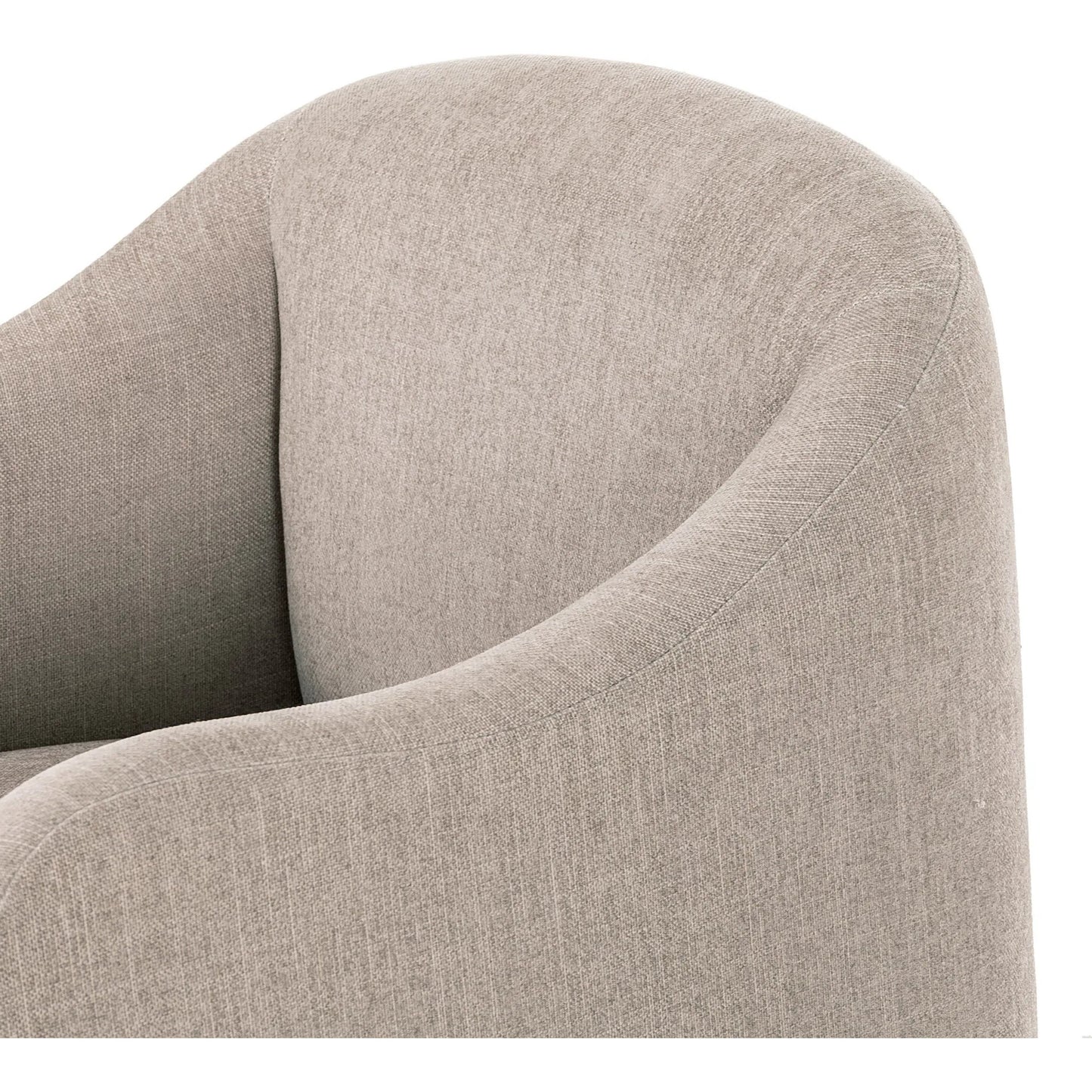 003 SI-2320271 | Closeup | Sully Dining Chair by Four Hands in harbor sand. Made from 60% polyester, 40% viscose (rayon) in a unique style.