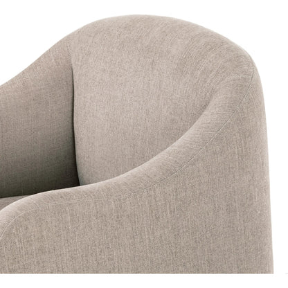 Sully Dining Chair by Four Hands in harbor sand. Made from 60% polyester, 40% viscose (rayon) in a unique style.