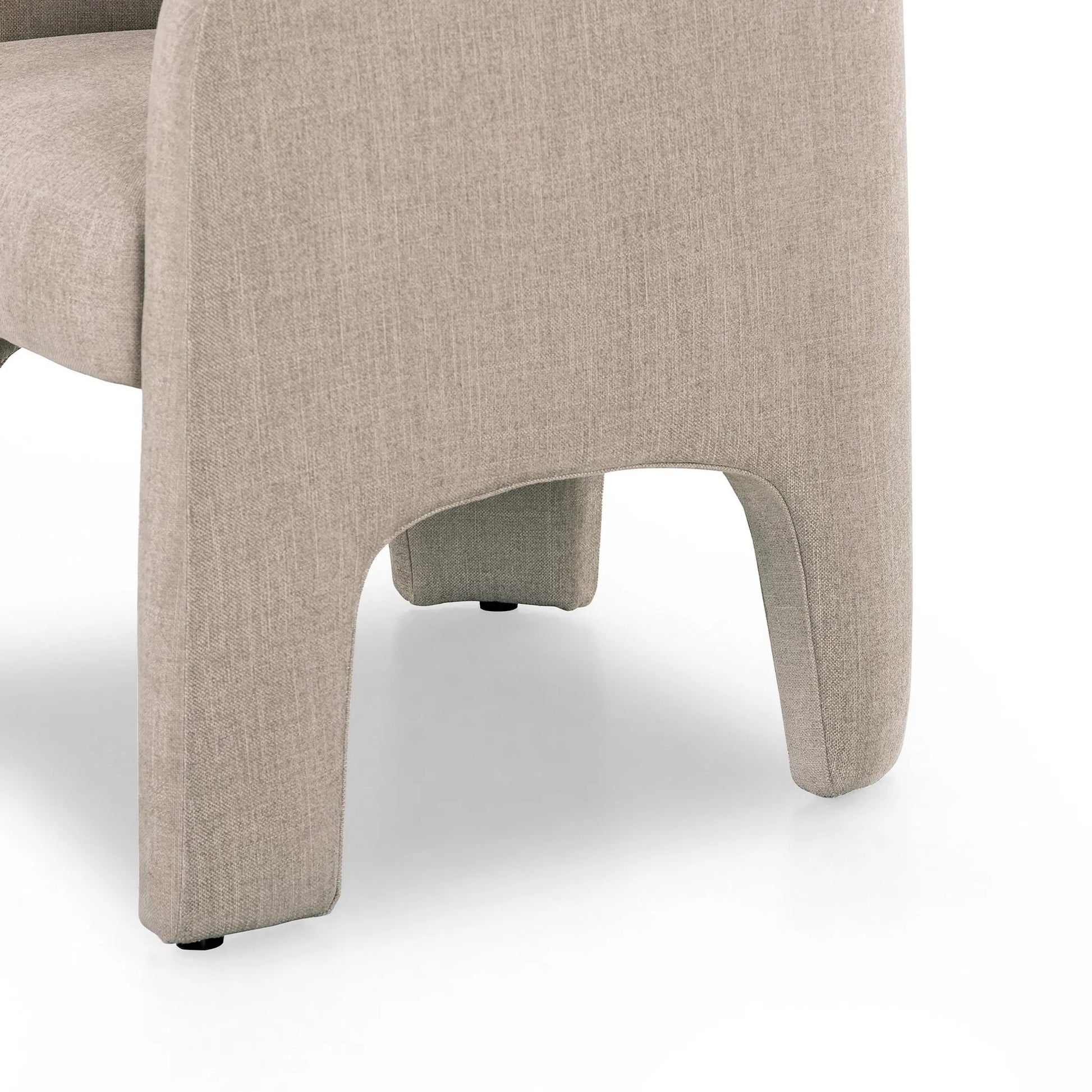 Sully Dining Chair by Four Hands in harbor sand. Made from 60% polyester, 40% viscose (rayon) in a unique style.
