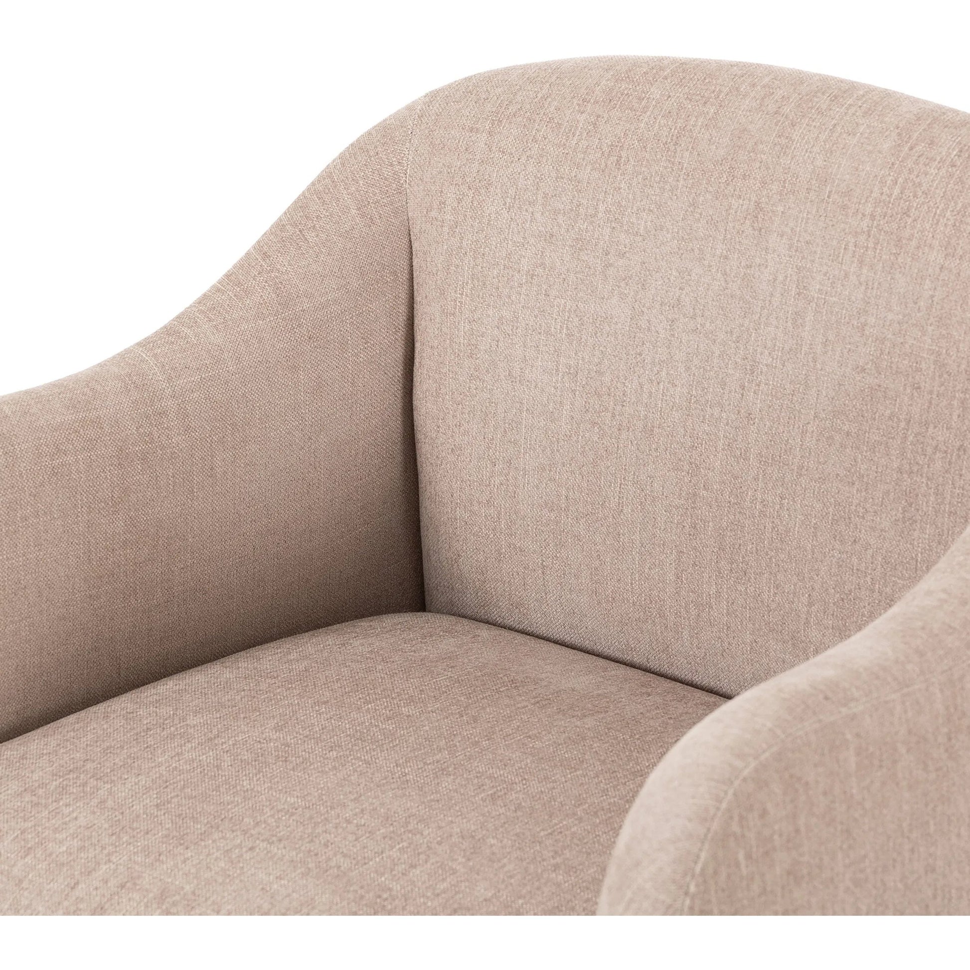 Sully Dining Chair by Four Hands in harbor sand. Made from 60% polyester, 40% viscose (rayon) in a unique style.