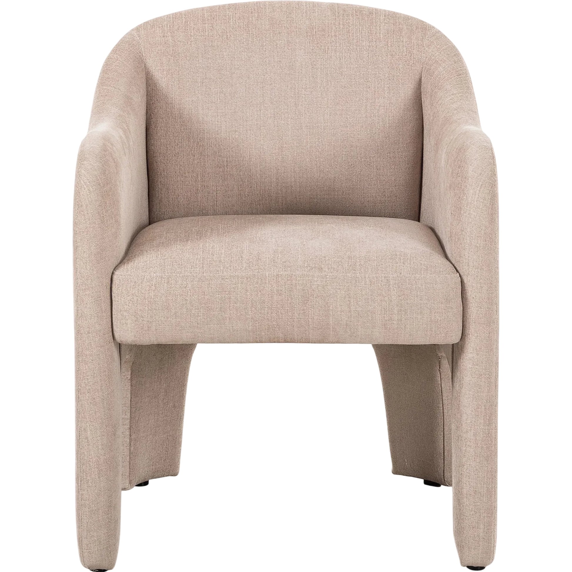 Sully Dining Chair by Four Hands in harbor sand. Made from 60% polyester, 40% viscose (rayon) in a unique style.