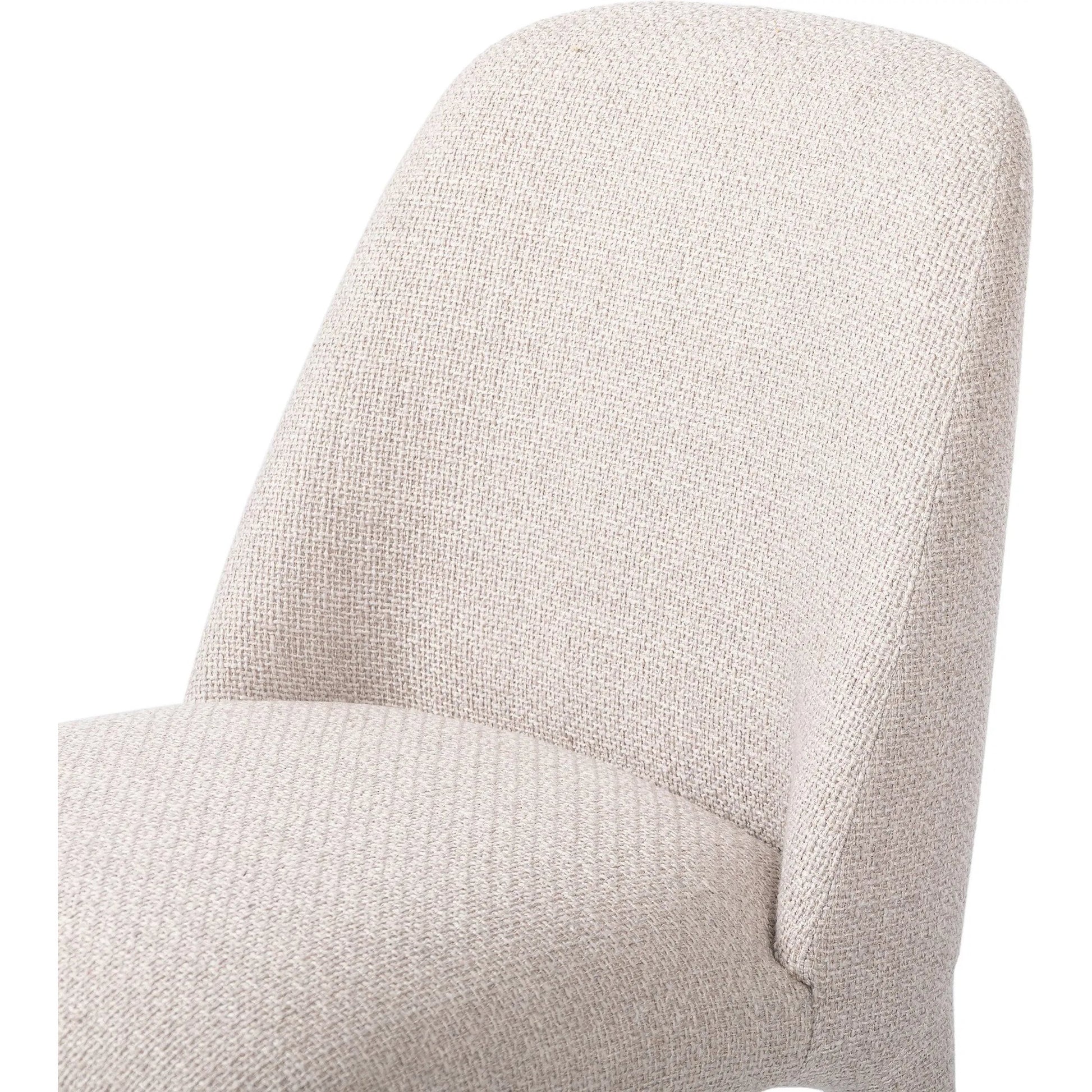 Bensen Dining Chair by Four Hands in gibson taupe. Made from 97% polyester, 3% acrylic in a coastal style.