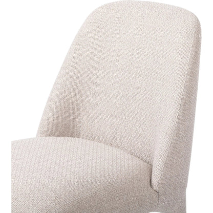 Bensen Dining Chair by Four Hands in gibson taupe. Made from 97% polyester, 3% acrylic in a coastal style.