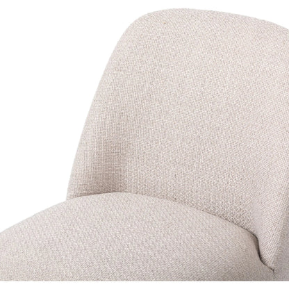 Bensen Dining Chair by Four Hands in gibson taupe. Made from 97% polyester, 3% acrylic in a coastal style.