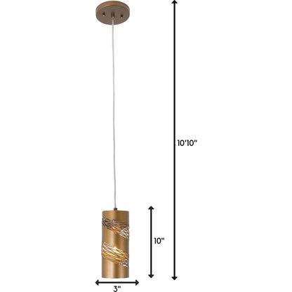 Flow Cylinder Mini Pendant by Varaluz. Made from unique in a modern style.