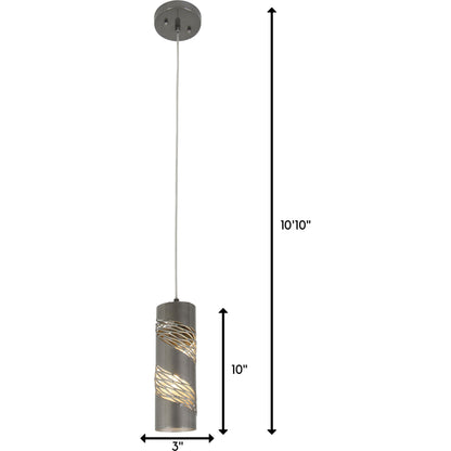 Flow Cylinder Mini Pendant by Varaluz. Made from unique in a modern style.