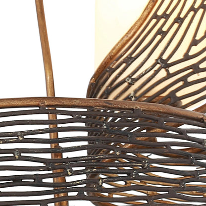 Flow Chandelier by Varaluz in hammered orange. Made from hammered ore, gloss opal in a modern style.