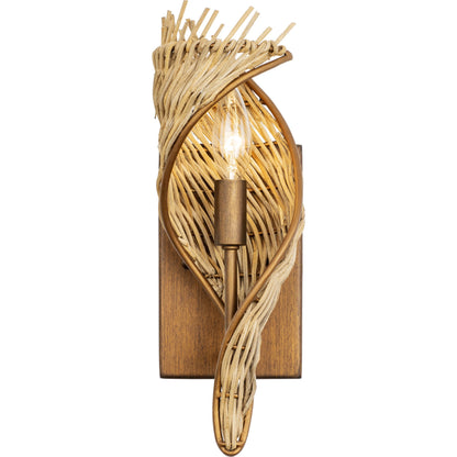 Flow II Sconce by Varaluz in baguette/natural rattan. Made from unique in a modern style.