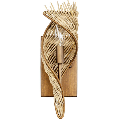 Flow II Sconce by Varaluz in baguette/natural rattan. Made from unique in a modern style.
