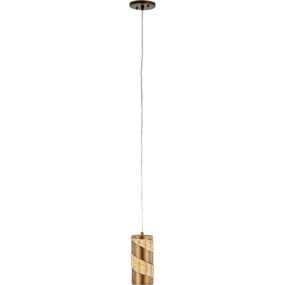 Flow II Mini Pendant by Varaluz in baguette/natural rattan. Made from unique in a modern style.