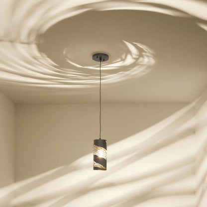 Flow I Mini Pendant by Varaluz in matte black/french gold. Made from unique in a modern style.