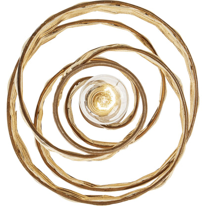 Flow II Twist Mini Pendant by Varaluz in baguette/natural rattan. Made from unique in a modern style.