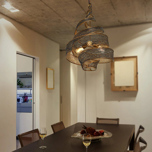 Flow Twist Pendant by Varaluz. Made from unique in a modern style.