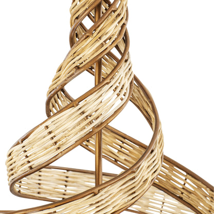 Flow II Twist 6-Light Pendant by Varaluz in baguette/natural rattan. Made from unique in a modern style.