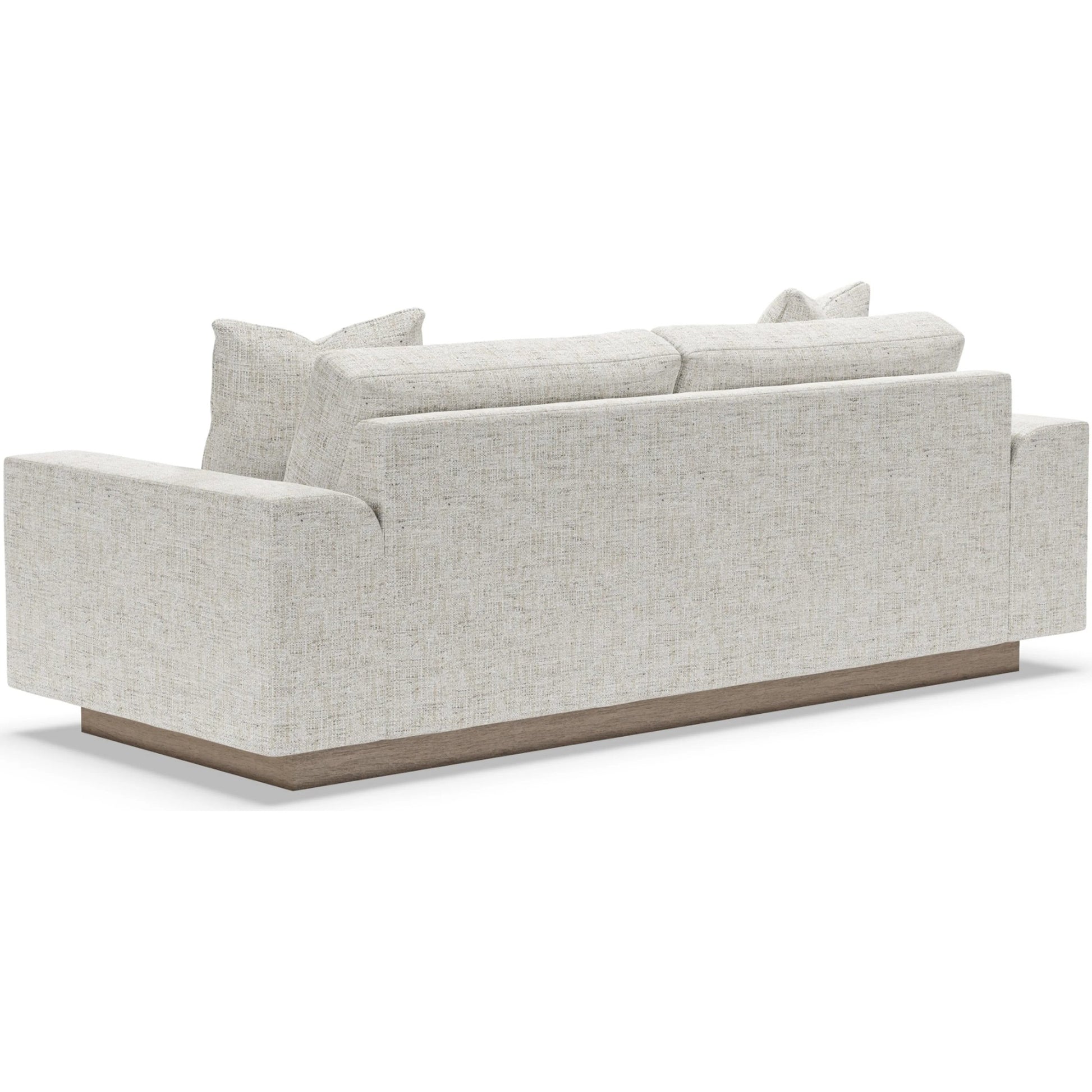 Lana Sofa by Artistica Home in gray and tan. Made from oak, fabric in a unique style.