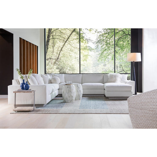 Lana Sectional Sofa by Artistica Home in shell. Made from unique in a transitional style.