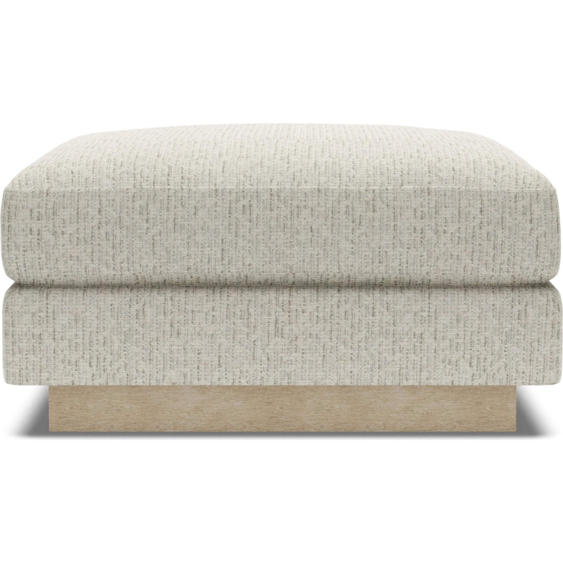 Lana Bumper Ottoman by Artistica Home in beige, tan and tan. Made from oak, fabric in a unique style.