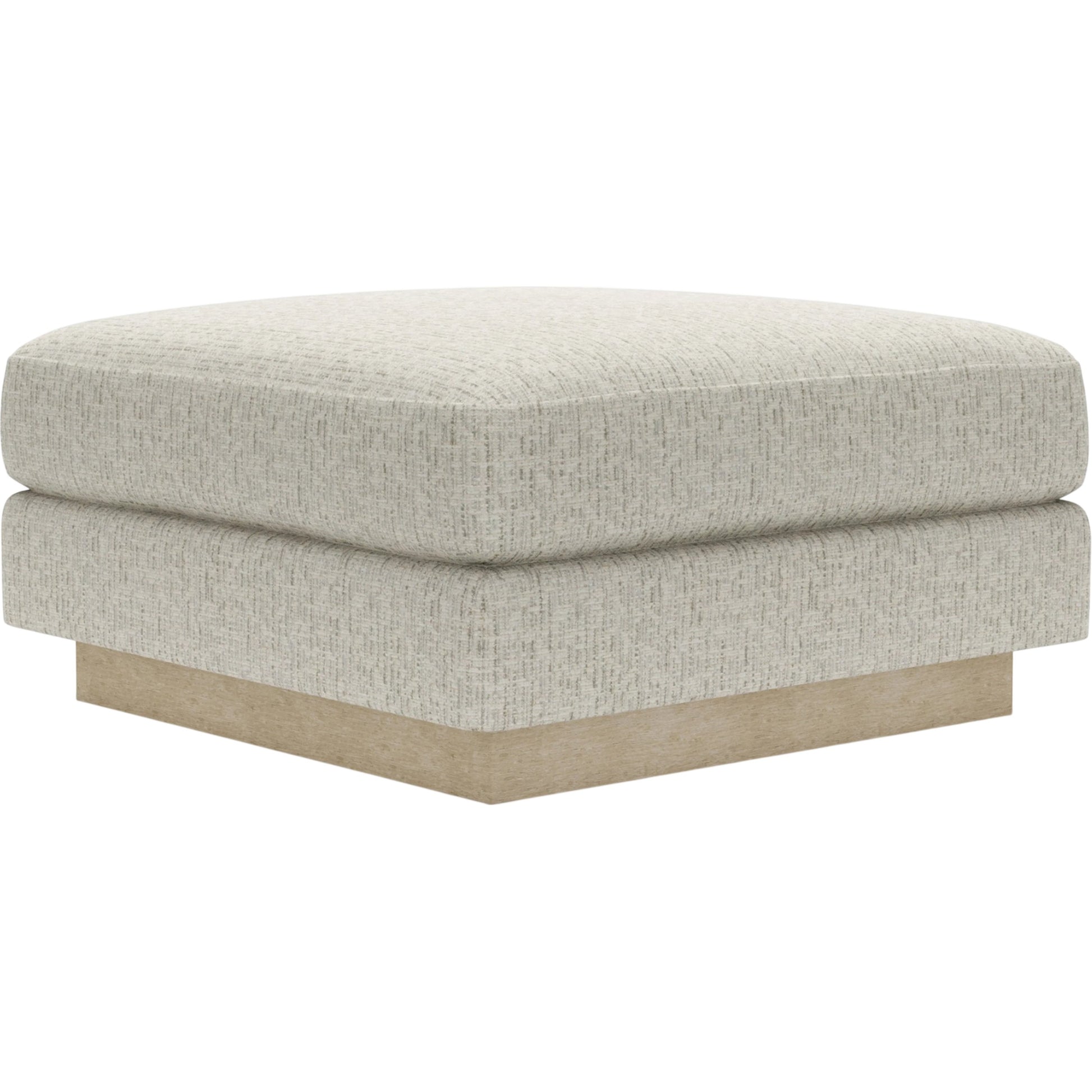 Lana Bumper Ottoman by Artistica Home in beige, tan and tan. Made from oak, fabric in a unique style.