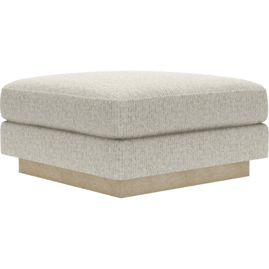 Lana Bumper Ottoman by Artistica Home in beige, tan and tan. Made from oak, fabric in a unique style.