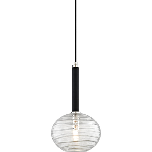 Breton 1 Light Pendant by Hudson Valley. Made from steel in a modern style.
