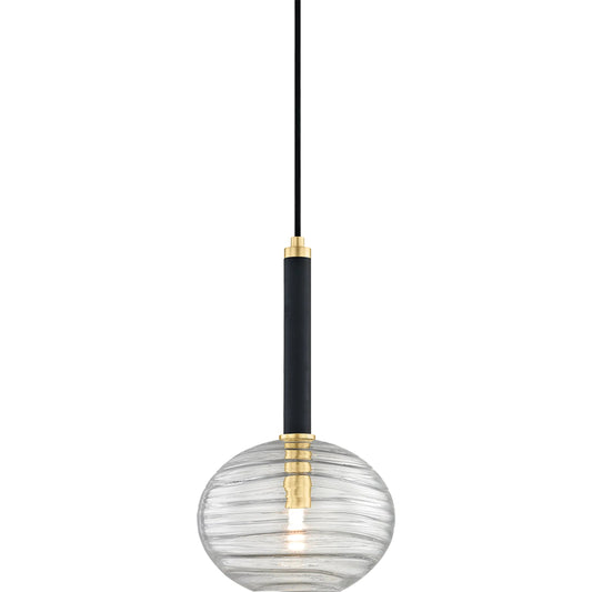 Breton 1 Light Pendant by Hudson Valley. Made from steel in a modern style.